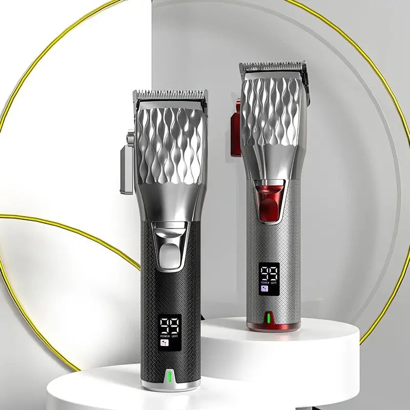 Professional Cordless Hair Clippers with LED Display