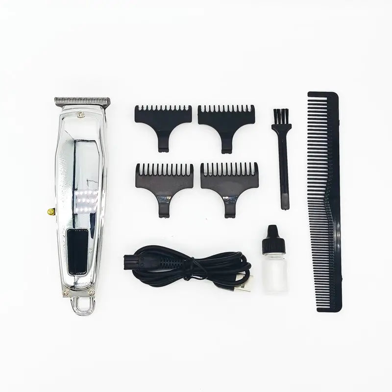 Professional USB Rechargeable Hair Clipper with LCD Display