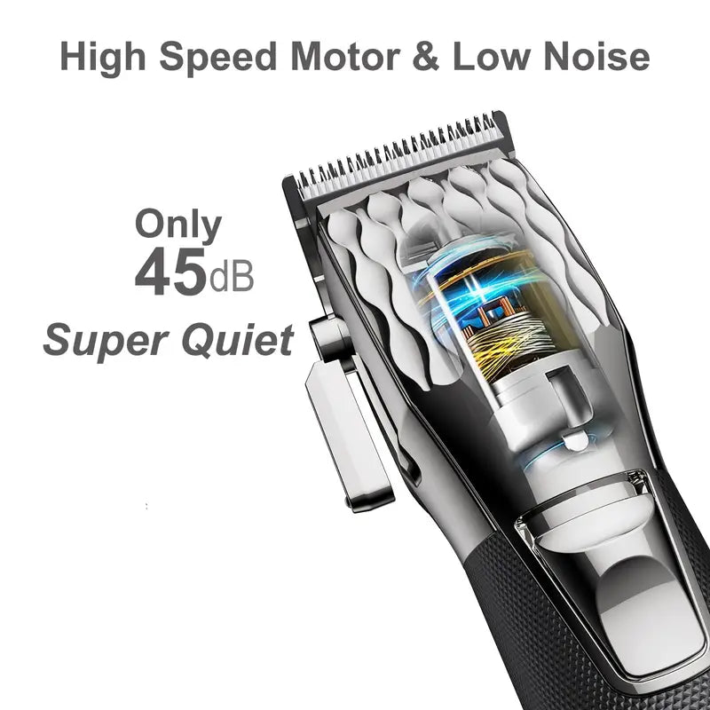 Professional Cordless Hair Clippers with LED Display