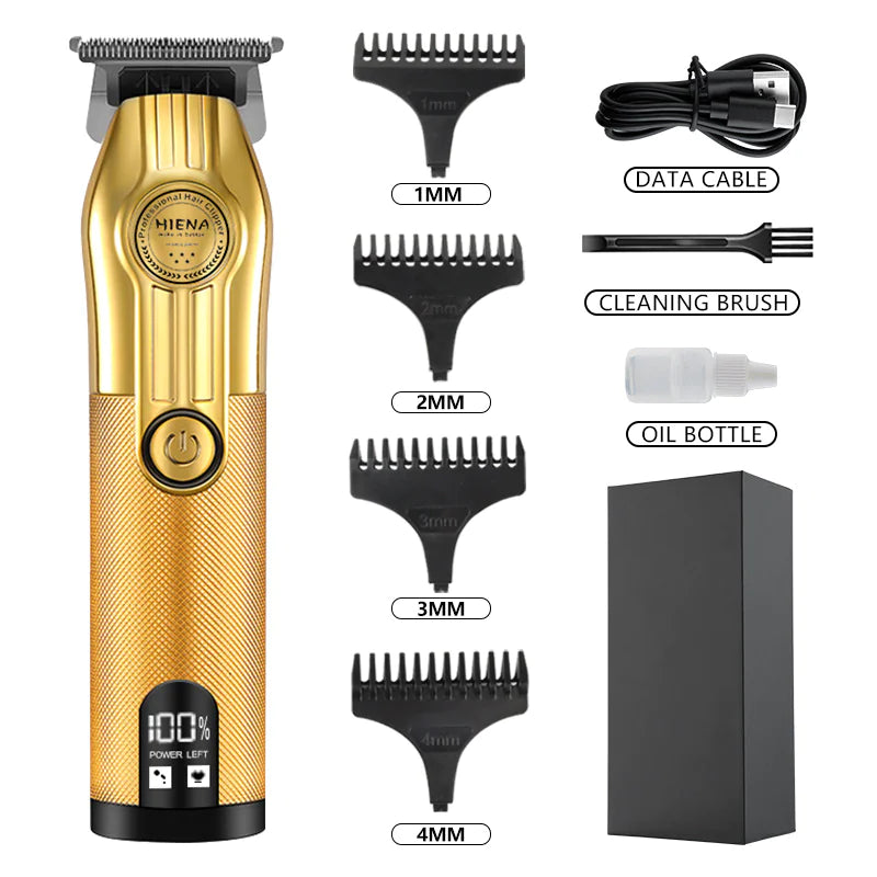 Professional Cordless Hair Clippers with LCD Display